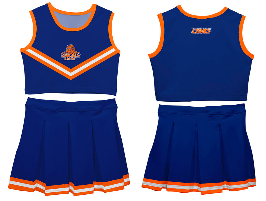 Lincoln Lions LU Vive La Fete Game Day Blue Sleeveless Cheerleader Set - Vive La Fête - Online Apparel Store