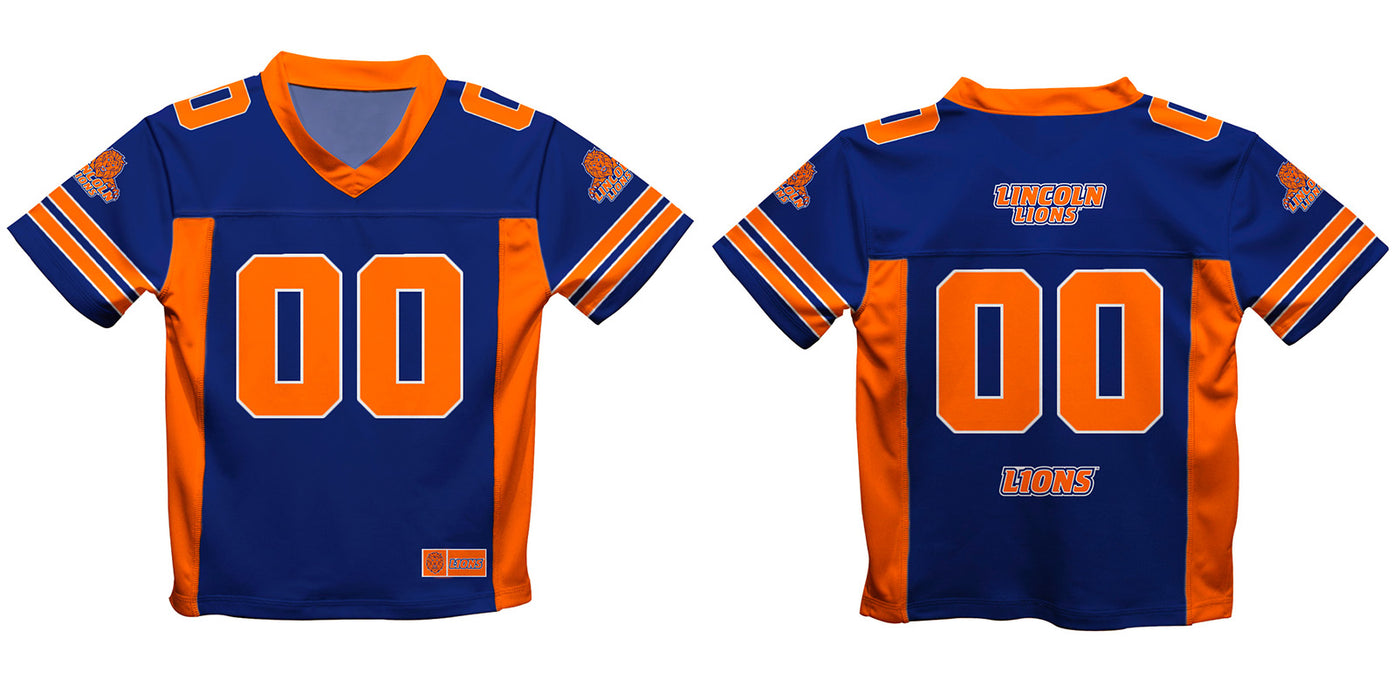 Lincoln University Lions LU Vive La Fete Game Day Blue Boys Fashion Football T-Shirt - Vive La Fête - Online Apparel Store