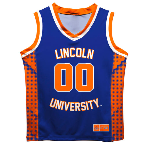 Lincoln University Lions LU Vive La Fete Game Day Blue Boys Fashion Basketball Top