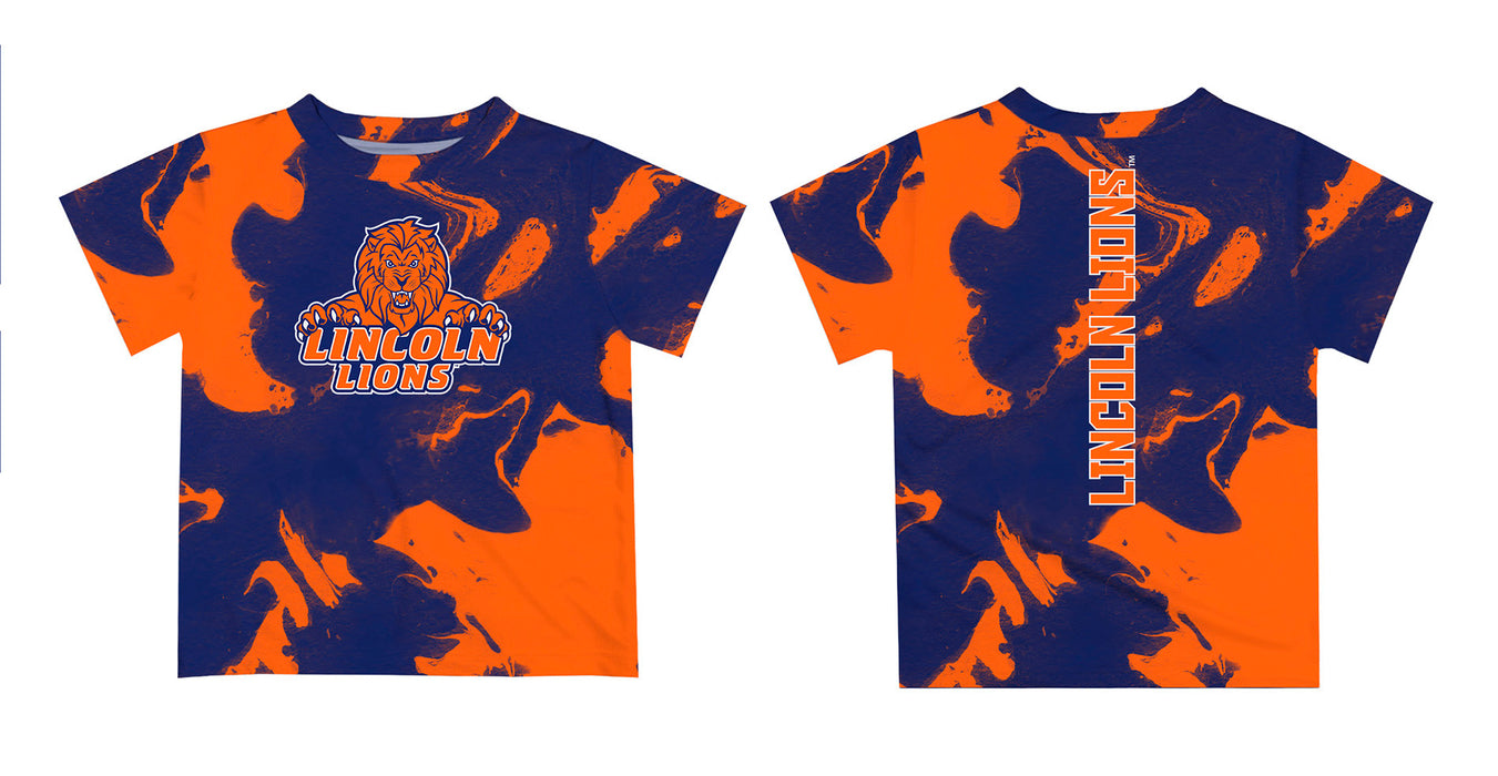 Lincoln University Lions LU Vive La Fete Marble Boys Game Day Blue Short Sleeve Tee - Vive La Fête - Online Apparel Store