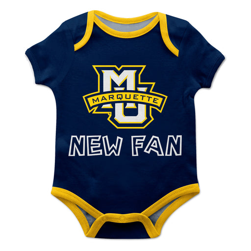 Marquette Golden Eagles Vive La Fete Infant Game Day Navy Short Sleeve Onesie New Fan Logo Bodysuit - Vive La Fête - Online Apparel Store