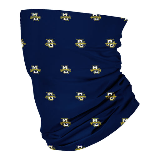 Marquette Golden Eagles Vive La Fete All Over Logo Game Day Collegiate Face Cover Soft 4-Way Stretch Two Ply Neck Gaiter - Vive La Fête - Online Apparel Store