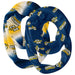 Marquette Golden Eagles Vive La Fete All Over Logo Collegiate Women Set of 2 Light Weight Ultra Soft Infinity Scarfs