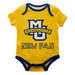 Marquette Golden Eagles Vive La Fete Infant Game Day Gold Short Sleeve Onesie New Fan Logo and Mascot Bodysuit