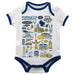 Marquette Golden Eagles Hand Sketched Vive La Fete Impressions Artwork Infant White Short Sleeve Onesie Bodysuit