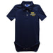 Marquette Golden Eagles Embroidered Navy Solid Knit Polo Onesie