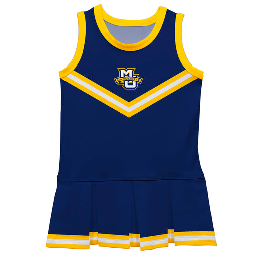 Marquette Golden Eagles Vive La Fete Game Day Navy Sleeveless Cheerleader Dress