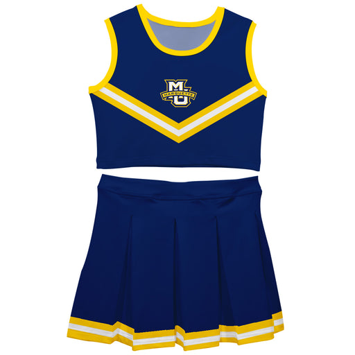 Marquette Golden Eagles Vive La Fete Game Day Navy Sleeveless Cheerleader Set