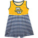 Marquette Golden Eagles Vive La Fete Girls Game Day Sleeveless Tank Dress Solid Gold Logo Stripes on Skirt