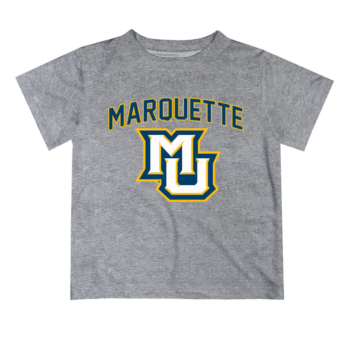 Marquette Golden Eagles Vive La Fete Boys Game Day V2 Heather Gray Short Sleeve Tee Shirt