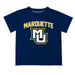 Marquette Golden Eagles Vive La Fete Boys Game Day V2 Navy Short Sleeve Tee Shirt