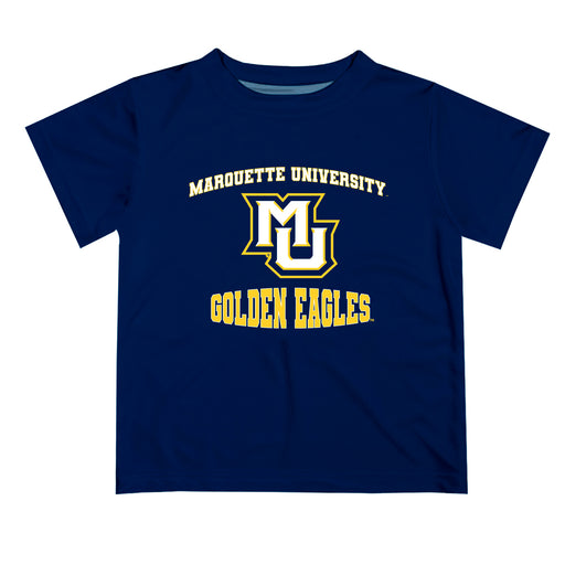 Marquette Golden Eagles Vive La Fete Boys Game Day V3 Navy Short Sleeve Tee Shirt