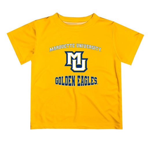Marquette Golden Eagles Vive La Fete Boys Game Day V3 Gold Short Sleeve Tee Shirt