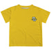 Marquette Golden Eagles Hand Sketched Vive La Fete Impressions Artwork Boys Gold Short Sleeve Tee Shirt