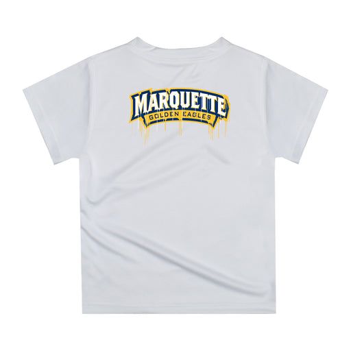 Marquette Golden Eagles Original Dripping Basketball Gold T-Shirt by Vive La Fete - Vive La Fête - Online Apparel Store