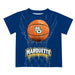 Marquette Golden Eagles Original Dripping Basketball Navy T-Shirt by Vive La Fete