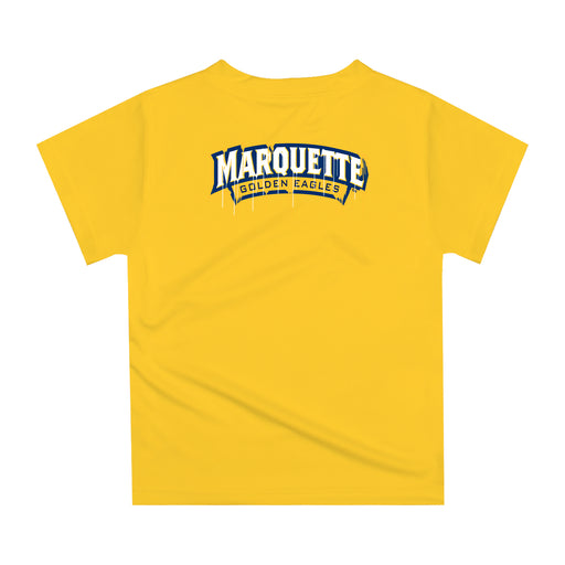 Marquette Golden Eagles Original Dripping Basketball Gold T-Shirt by Vive La Fete - Vive La Fête - Online Apparel Store