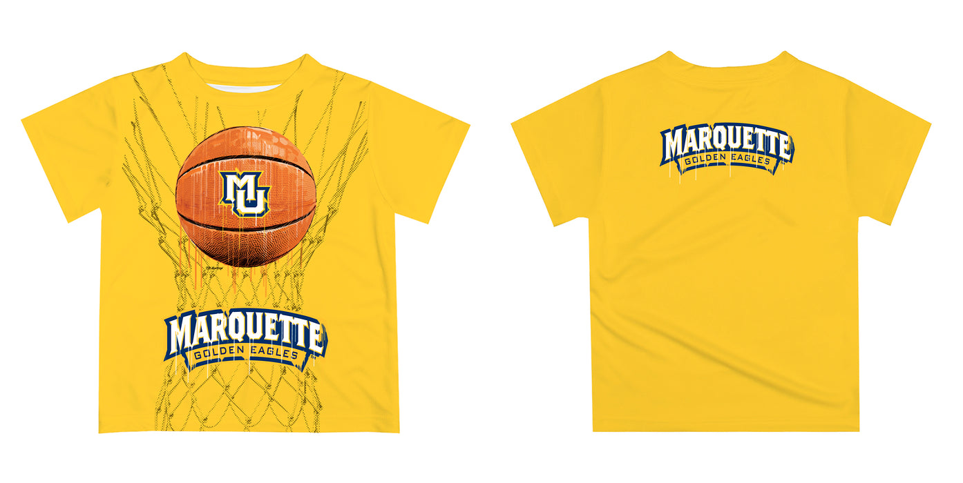 Barnesmith Marquette Golden Eagles T-Shirt - Unisex Basketball Gameday Tee, Navy, X-Large