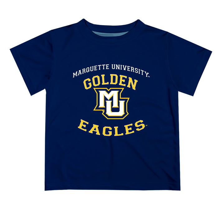 Marquette Golden Eagles Vive La Fete Boys Game Day V1 Navy Short Sleeve Tee Shirt