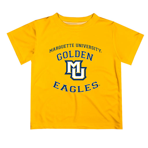 Marquette Golden Eagles Vive La Fete Boys Game Day V1 Gold Short Sleeve Tee Shirt