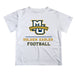 Marquette Golden Eagles Vive La Fete Football V1 White Short Sleeve Tee Shirt