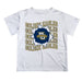 Marquette Golden Eagles Vive La Fete  White Art V1 Short Sleeve Tee Shirt