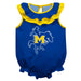 McNeese State University Cowboys Blue Sleeveless Ruffle Onesie Logo Bodysuit by Vive La Fete