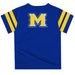 McNeese State Cowboys Vive La Fete Boys Game Day Blue Short Sleeve Tee with Stripes on Sleeves - Vive La Fête - Online Apparel Store