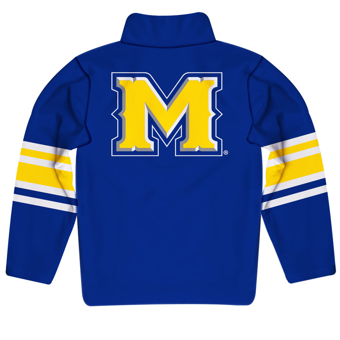 McNeese State University Cowboys Vive La Fete Game Day Blue Quarter Zip Pullover Stripes on Sleeves - Vive La Fête - Online Apparel Store