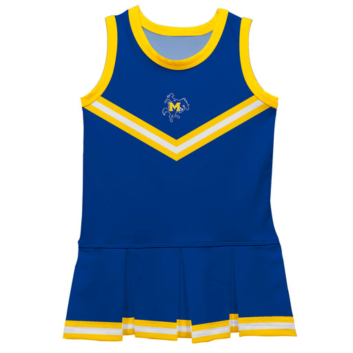 McNeese State Cowboys Vive La Fete Game Day Blue Sleeveless Cheerleader Dress
