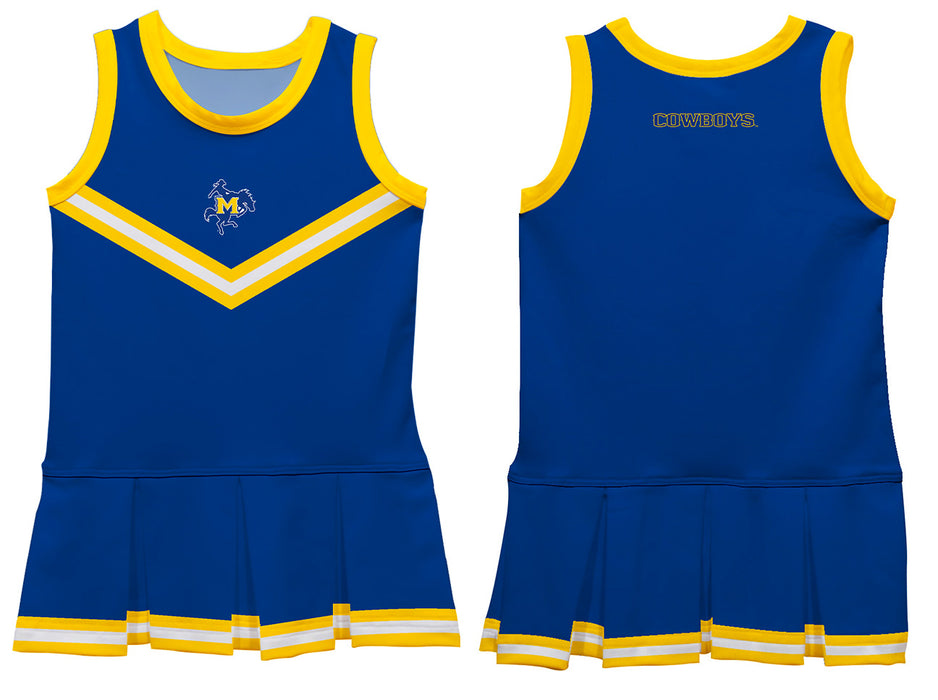 McNeese State Cowboys Vive La Fete Game Day Blue Sleeveless Cheerleader Dress - Vive La Fête - Online Apparel Store