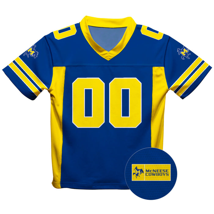 McNeese State University Cowboys Vive La Fete Game Day Blue Boys Fashion Football T-Shirt - Vive La Fête - Online Apparel Store