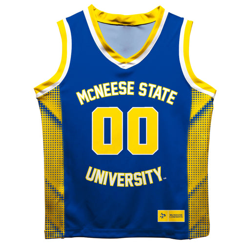 McNeese State University Cowboys Vive La Fete Game Day Blue Boys Fashion Basketball Top