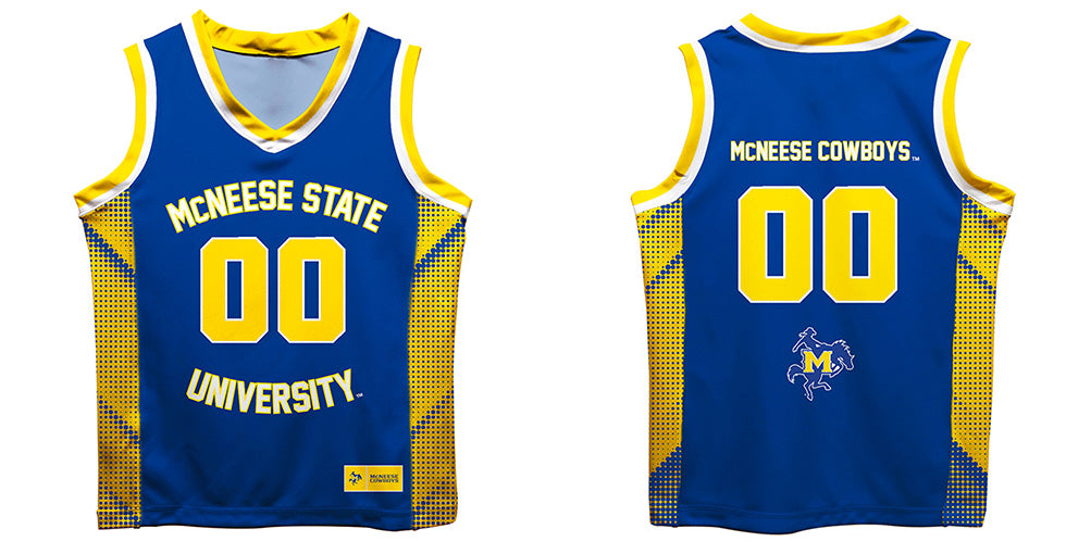 McNeese State University Cowboys Vive La Fete Game Day Blue Boys Fashion Basketball Top - Vive La Fête - Online Apparel Store