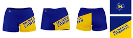 McNeese State Cowboys Vive La Fete Game Day Collegiate Leg Color Block Women Blue Gold Optimum Yoga Short - Vive La Fête - Online Apparel Store