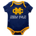 Mississippi College Choctaws Vive La Fete Infant Game Day Blue Short Sleeve Onesie New Fan Logo Bodysuit - Vive La Fête - Online Apparel Store