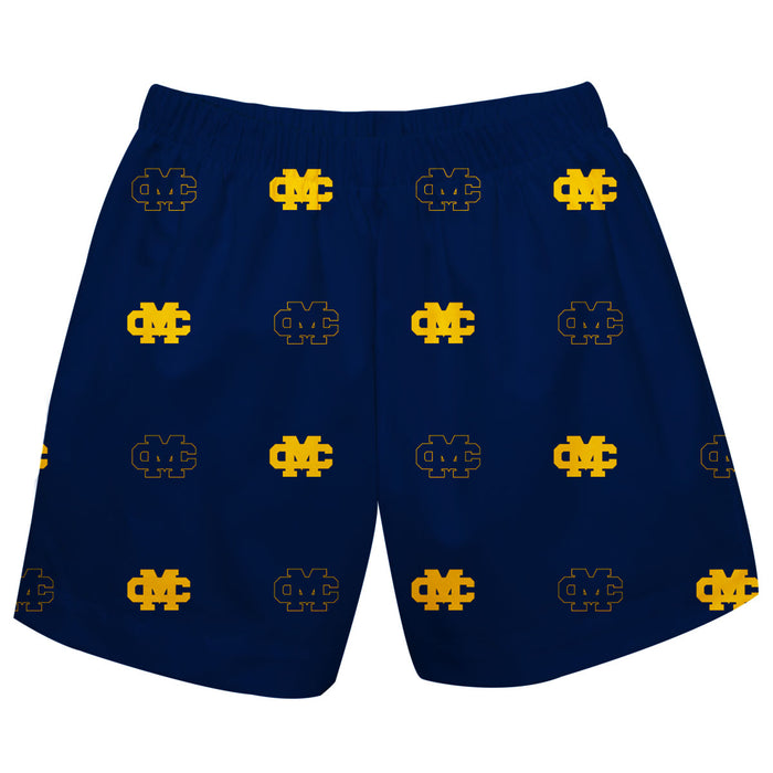 Mississippi College Choctaws Vive La Fete Boys Game Day All Over Logo Elastic Waist Classic Play Blue Pull On Short - Vive La Fête - Online Apparel Store