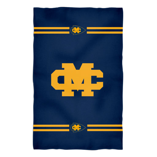 Mississippi College Choctaws Vive La Fete Game Day Absorvent Premium Blue Beach Bath Towel 51 x 32" Logo and Stripes" - Vive La Fête - Online Apparel Store