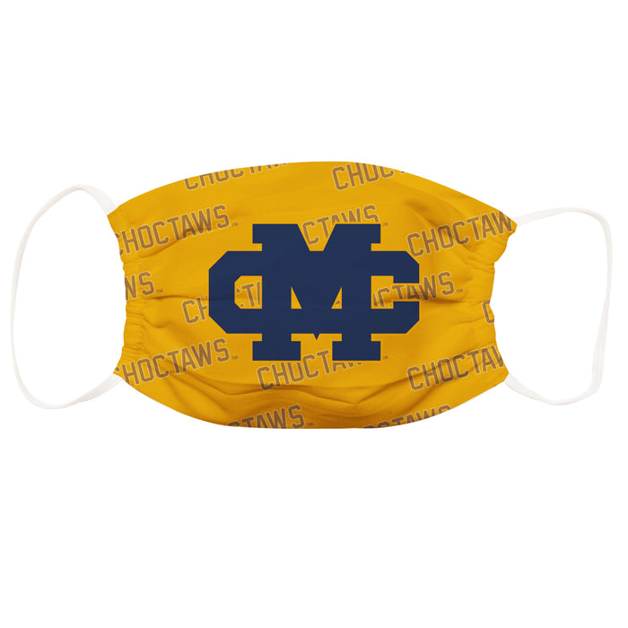 Mississippi College Choctaws 3 Ply Face Mask 3 Pack Game Day Collegiate Unisex Face Covers Reusable Washable - Vive La Fête - Online Apparel Store