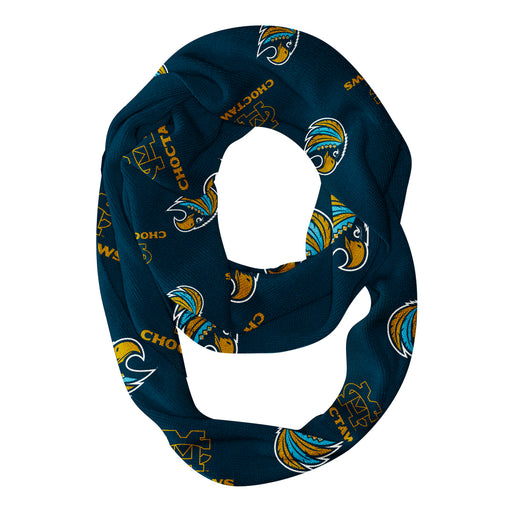 Mississippi College Choctaws Vive La Fete Repeat Logo Game Day Collegiate Women Light Weight Ultra Soft Infinity Scarf