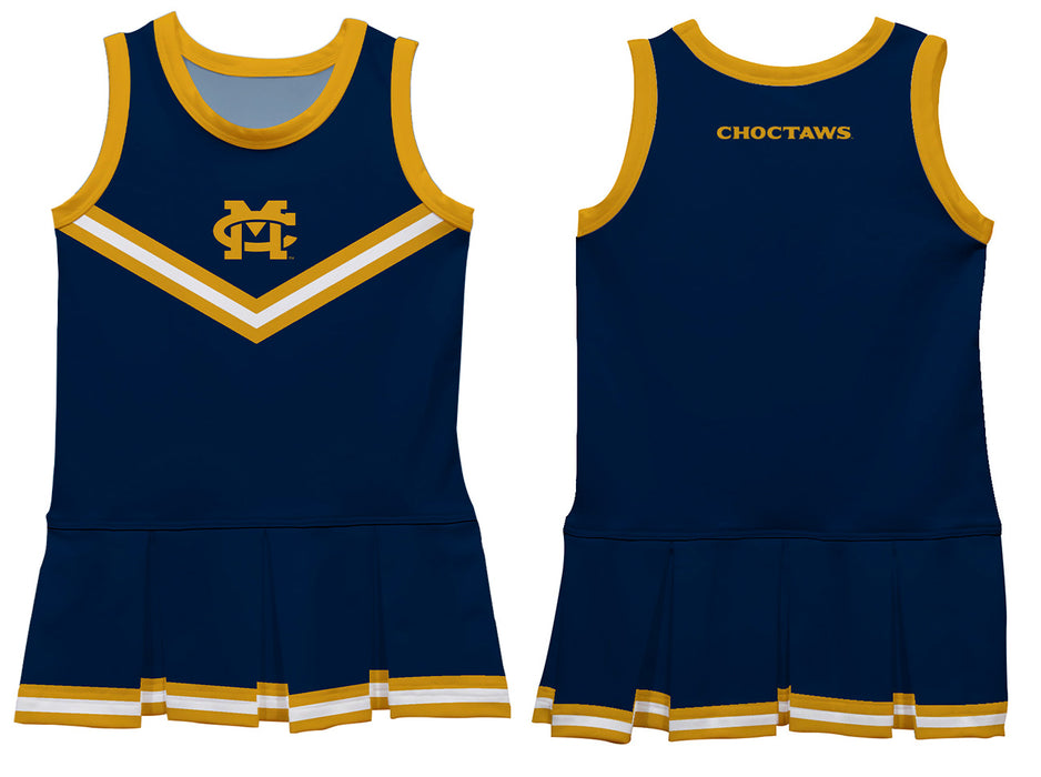 Mississippi College Choctaws Vive La Fete Game Day Blue Sleeveless Cheerleader Dress - Vive La Fête - Online Apparel Store