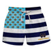Mississippi College Choctaws Vive La Fete Game Day Blue White Flag Swimtrunks V1