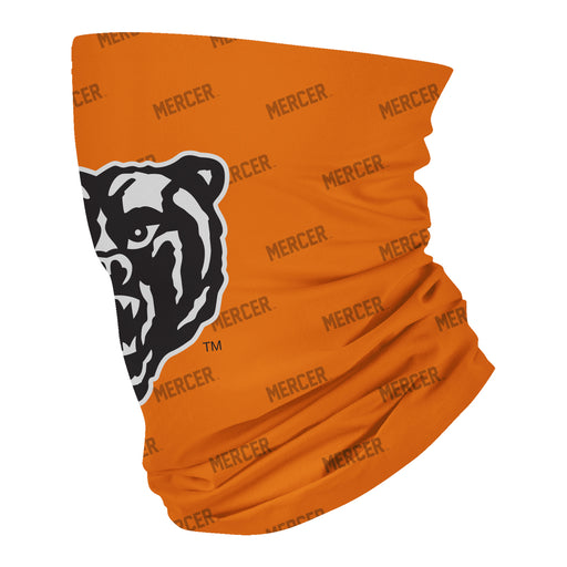 Mercer University Bears MU Neck Gaiter Orange All Over Logo - Vive La Fête - Online Apparel Store