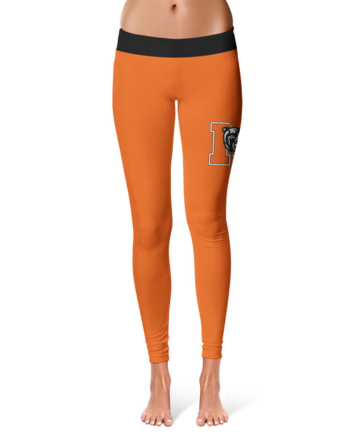Mercer University Bears MU Vive La Fete Game Day Collegiate Logo on Thigh Orange Women Yoga Leggings 2.5 Waist Tights" - Vive La Fête - Online Apparel Store