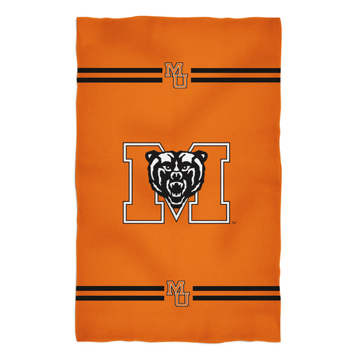 Mercer Bears MU Vive La Fete Game Day Absorvent Premium Orange Beach Bath Towel 51 x 32" Logo and Stripes" - Vive La Fête - Online Apparel Store