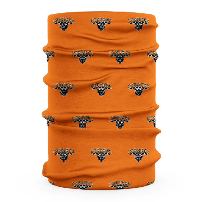 Mercer Bears MU Vive La Fete All Over Logo Game Day Collegiate Face Cover Soft 4-Way Stretch Two Ply Neck Gaiter - Vive La Fête - Online Apparel Store