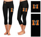 Mercer Bears MU Vive La Fete Game Day Collegiate Large Logo on Thigh and Waist Youth Black Capri Leggings - Vive La Fête - Online Apparel Store