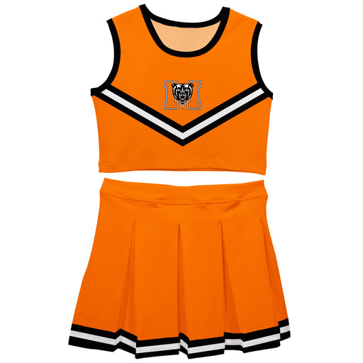 Mercer University Bears MU Vive La Fete Game Day Orange Sleeveless Cheerleader Set