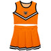 Mercer University Bears MU Vive La Fete Game Day Orange Sleeveless Cheerleader Set