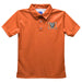 Mercer University Bears MU Embroidered Orange Short Sleeve Polo Box Shirt